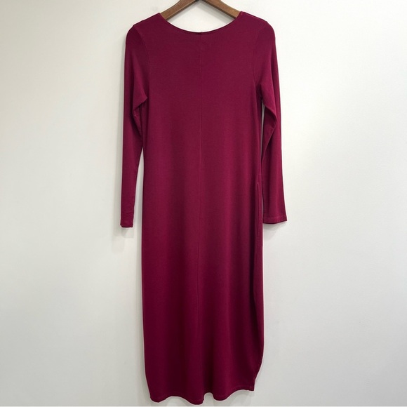 Bryn Walker Philippa Jersey Stretch Long Sleeve Maxi Lagenlook Lantern Dress - Picture 2 of 12